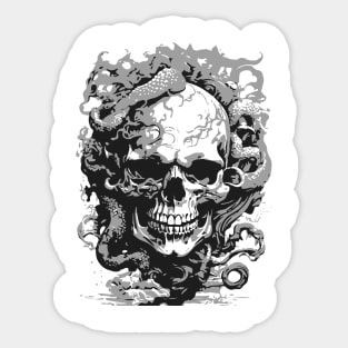 octopus skull Sticker